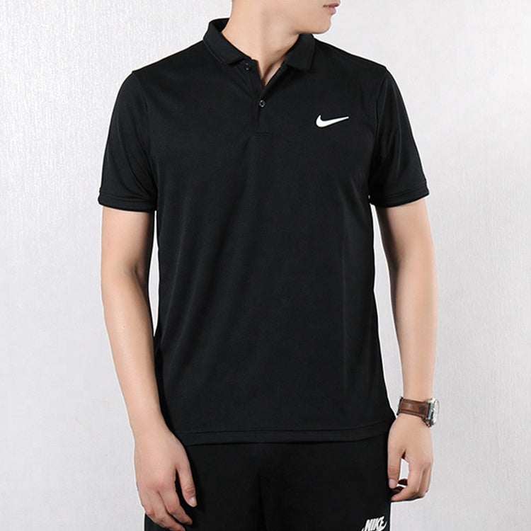 Nike Dri-Fit Slim Fit Version Golf lapel Short Sleeve Polo Shirt Black BV0359-010