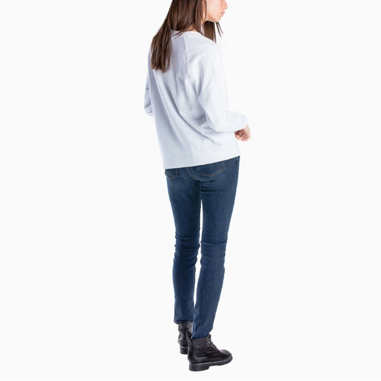 (WMNS) Levi's Logo Printing Long Sleeves T-Shirt 'White' 29717-0014