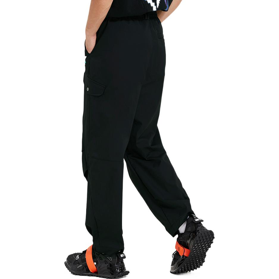 Li-Ning Graphic Cargo Pants 'Black' AKXSB41-1