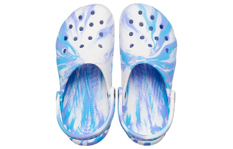 Crocs Classic Clog Marble Beach Sports 'White Blue' 206867-1FK
