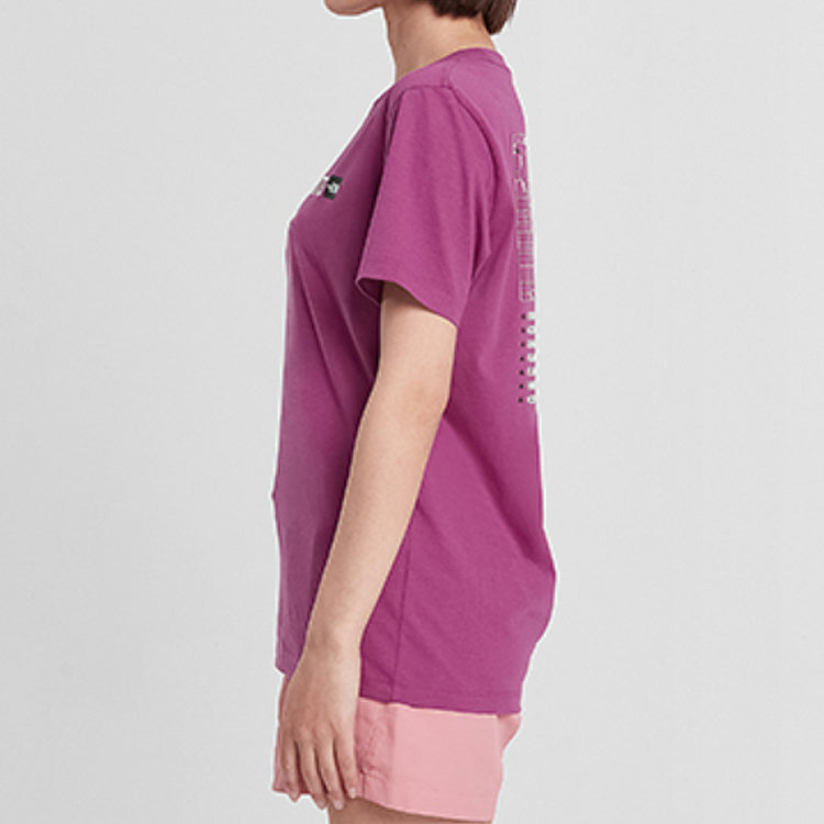 THE NORTH FACE Outdoor Cozy Breathable Short Sleeve Couple Style Purple 4NDF-ZDN