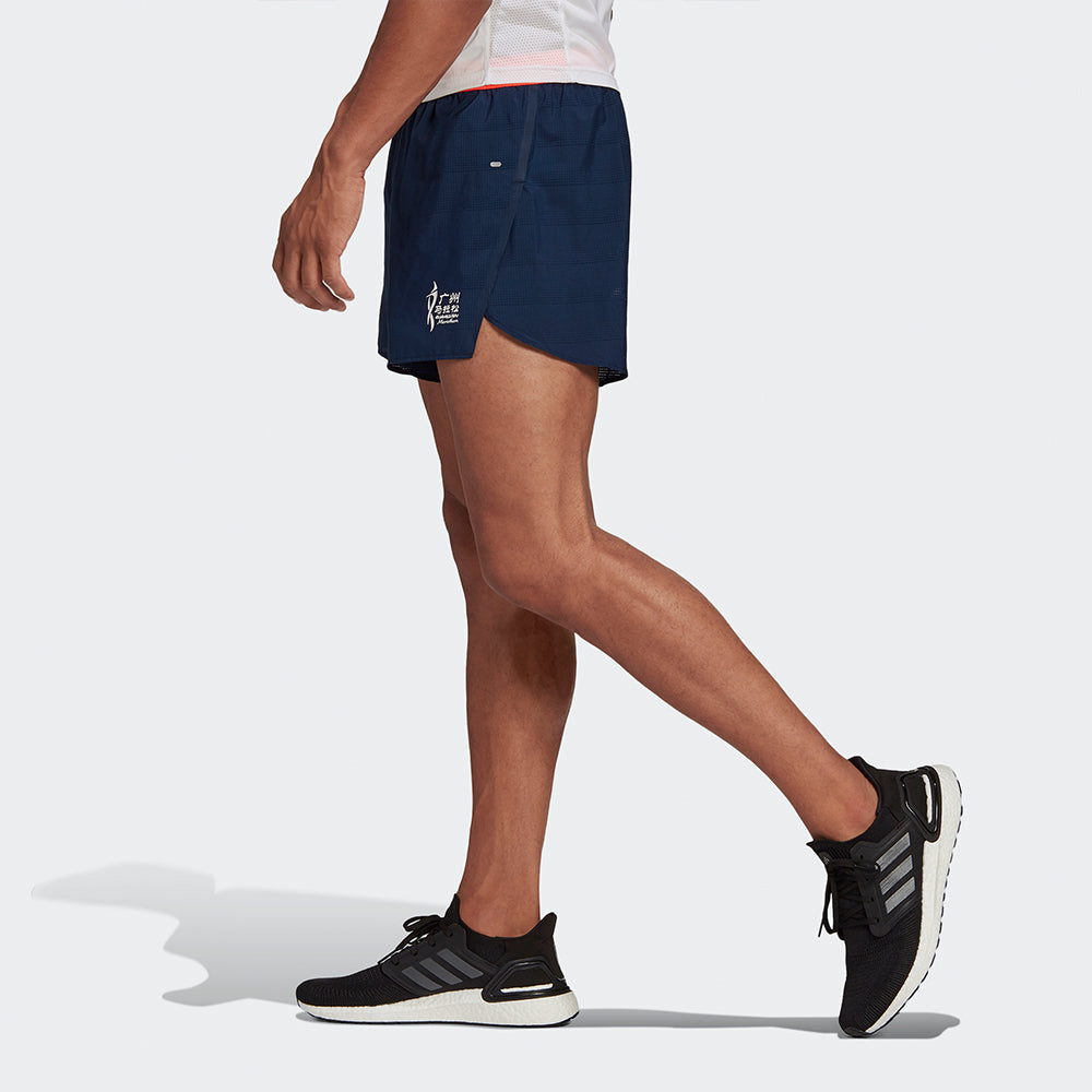 adidas Gzm Split Sh M Running Sports Knit Shorts Black GV3743