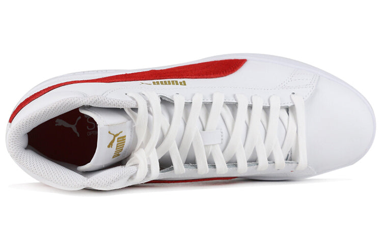 PUMA Smash v2 Mid L 'White Red' 366924-10