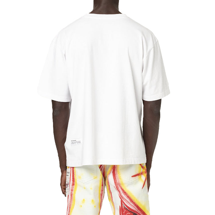 Men's HERON PRESTON x Kenny Scharf Crossover Short Sleeve White HMAA019F20JER0160130