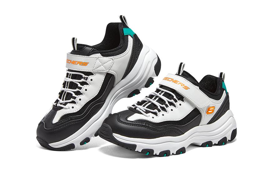 (GS) Skechers I-Conik 'White Black Green' 415024L-WBTQ