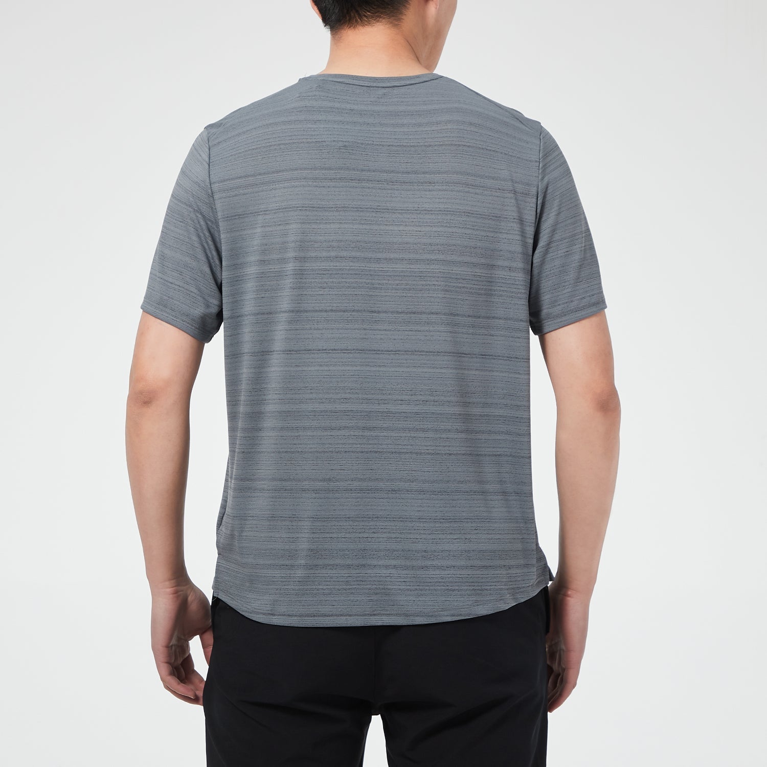 Men's Nike Dri-fit Miler Running Training Sports Short Sleeve Smoke Grey T-Shirt 'Gray Silver' CU5993-084