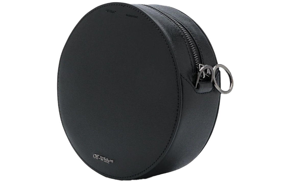 (WMNS) Off-White Diag Round Shape Single-Shoulder Bag Black OWNA110E20LEA0031001