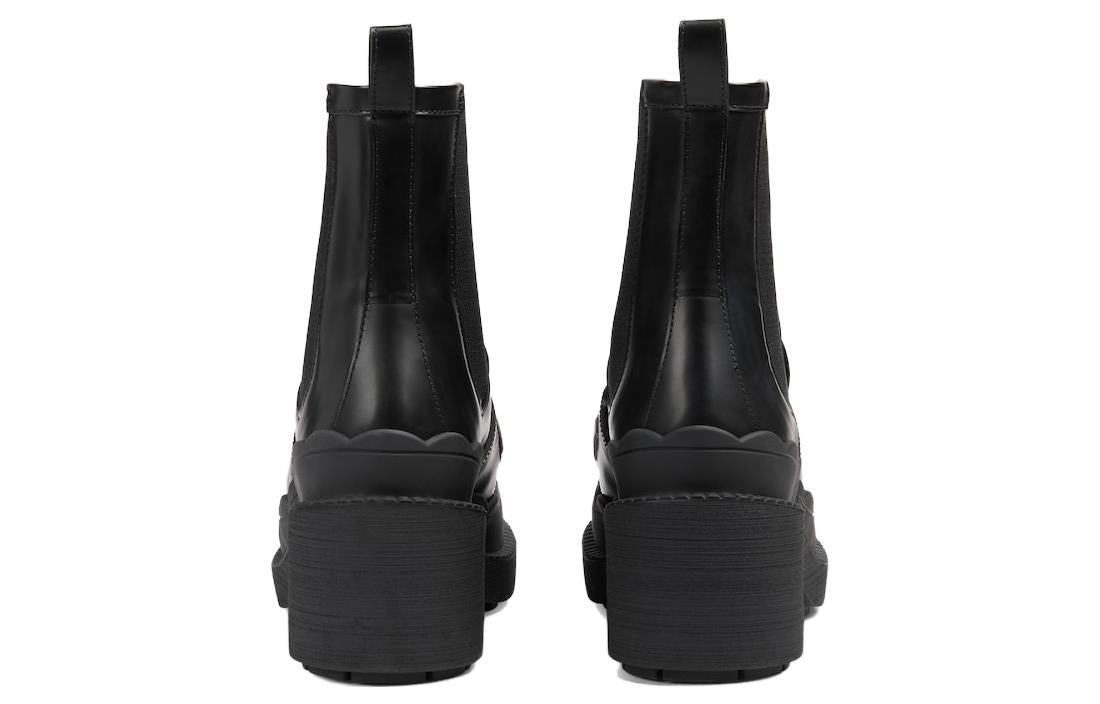 (WMNS) Gucci Ornella Leather Boots 'Black' 753334-AACEY-1090