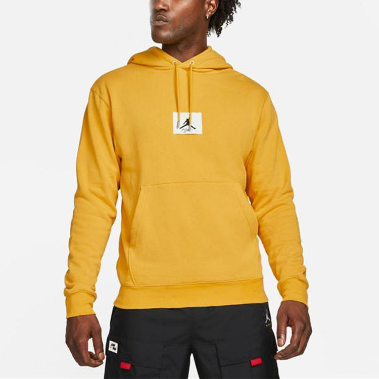 Air Jordan Statement Logo Printing Casual Sports Hoodie 'Yellow' DA9817-713