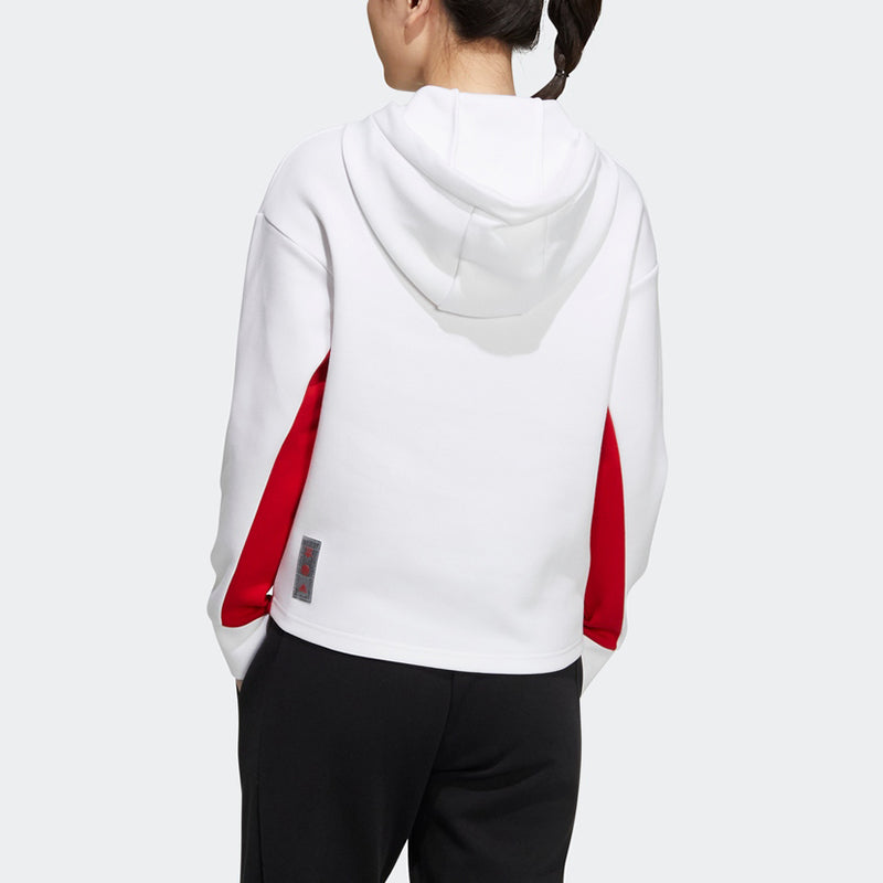 (WMNS) adidas Cny Hood Sweat Limited Casual Sports Breathable Hoodie White HC2798