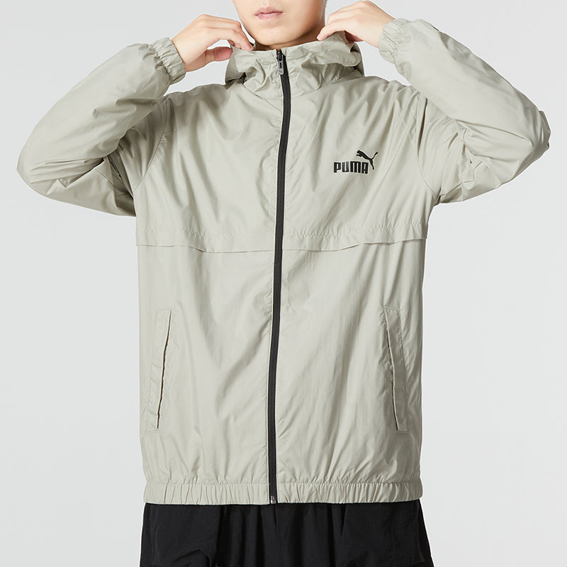 PUMA Ess Solid Windbreaker Logo 'Grey' 849462-68