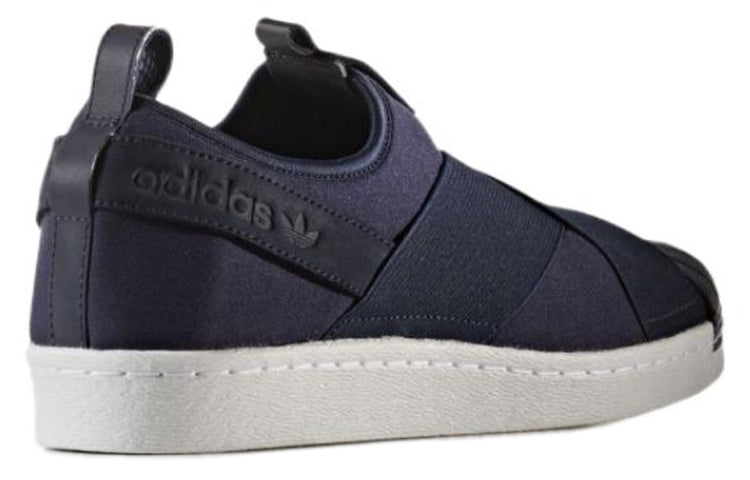 adidas originals Superstar Slip-on Cozy Wear-resistant Skateboarding Shoes Blue BZ0113