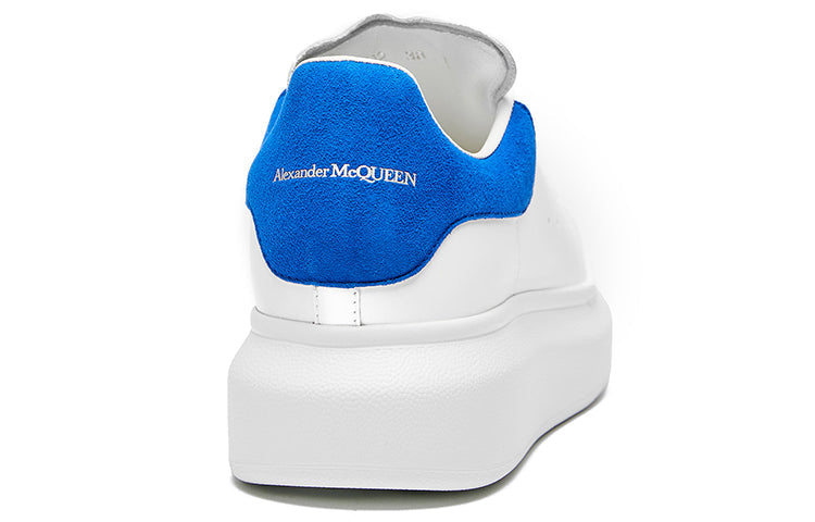 (WMNS) Alexander McQueen Oversized Shoes 'White Royal Blue' 719412WHGP78981
