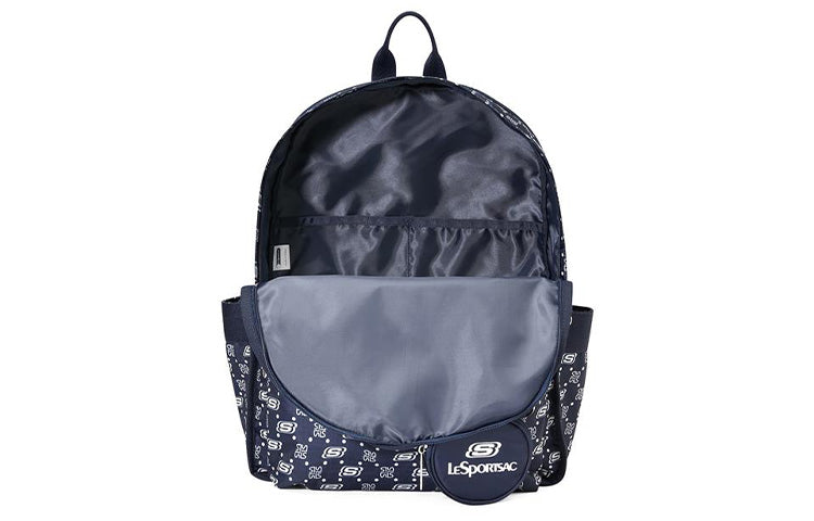 Skechers Casual Letter Printed Backpack 'Navy White' L422U180-0012