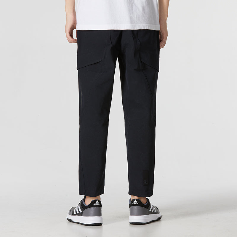 Men's adidas Wj 2.0 Wv Pnt Casual Straight Woven Solid Color Sports Pants/Trousers/Joggers Black HN8987