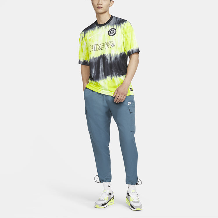 Nike Training Sports Jersey Round Neck Loose Short Sleeve Yellow CK5573-010