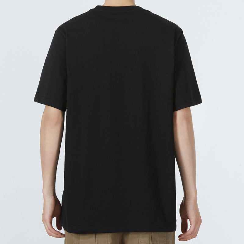Men's adidas neo Sw Dig Logo T Athleisure Casual Sports Round Neck Large Logo Short Sleeve Black T-Shirt HC9712