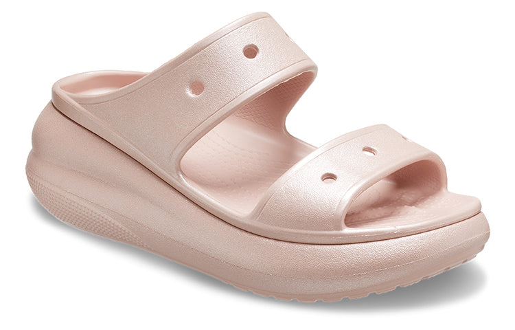 (WMNS) Crocs Classic Crush Shimmer 'Pink' 208602-6TY
