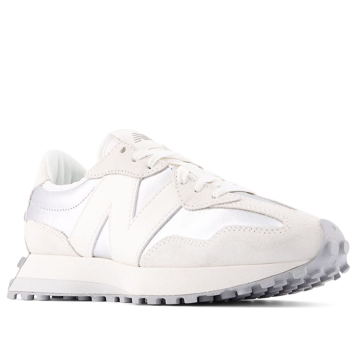 (WMNS) New Balance 327 'Metallic Silver Sea Salt' WS327GLA