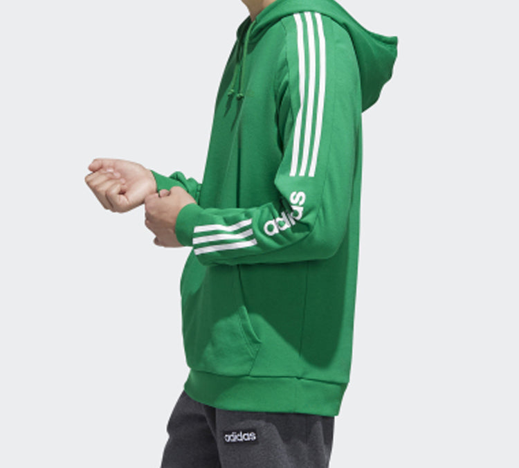 adidas neo M Ce 9S Hdy Side Stripe Sports Pullover Green GD1625