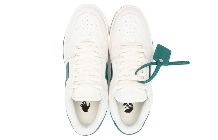 Off-White Out Of Office Low-Top Sneaker 'Green White' OMIA189F22LEA0010155