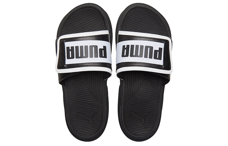 PUMA Royalcat Sports Slippers Unisex Black White 386712-01