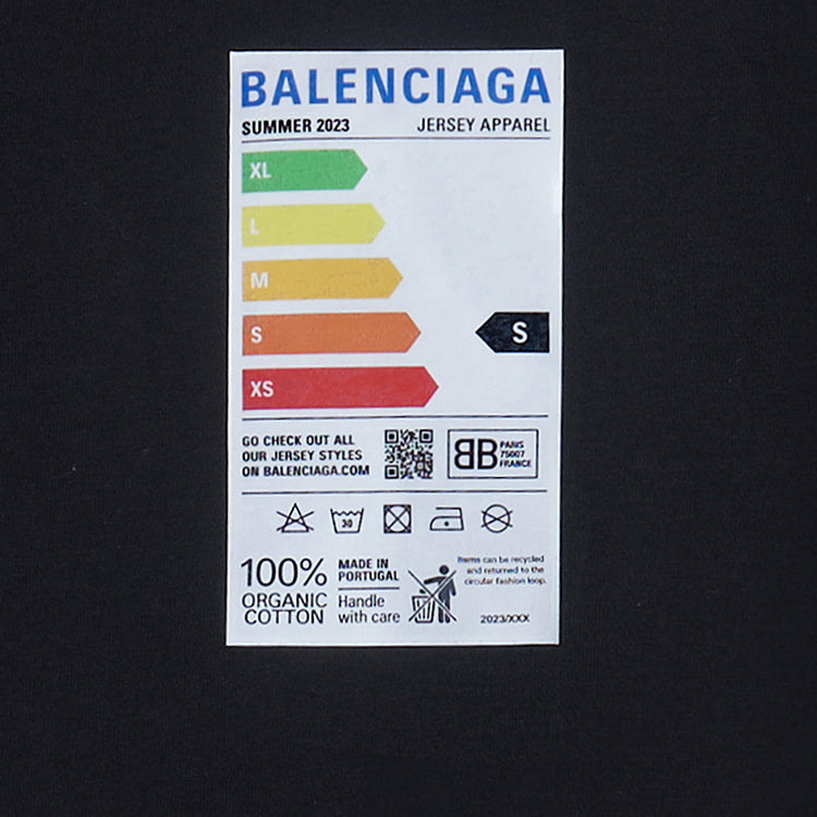 Balenciaga Fridge Stamp T-shirt 'Black' 739784TOVD71055