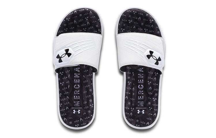 Under Armour Mercenary 12 Slide 'White Black' 3023759-100