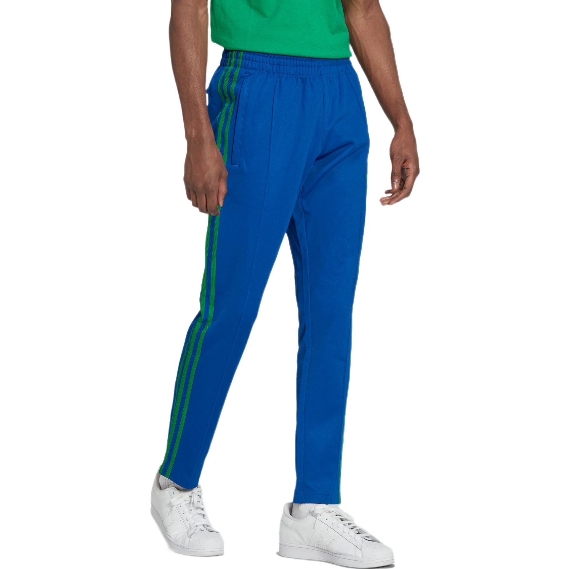 Men's adidas originals Striped Tp Side Classic Logo Printing Straight Sports Pants/Trousers/Joggers Autumn Blue IB3429
