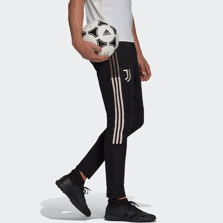 adidas Juventus Logo Zipper Cone Sports Pants Black GK8607