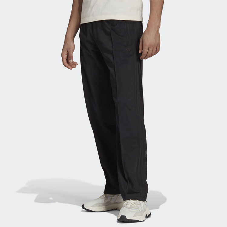 Men's adidas Firebird Tp Solid Color Sports Pants/Trousers/Joggers Black H33439