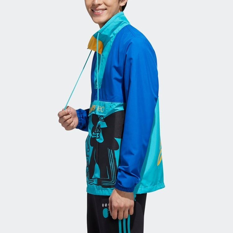 (WMNS) adidas neo Unisex RADIO W ANORK Windbreaker Blue FU3589