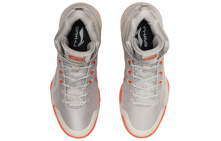 Li-Ning TD Shock Absorption Mid Tops Basketball Shoe Gray ABPQ027-4