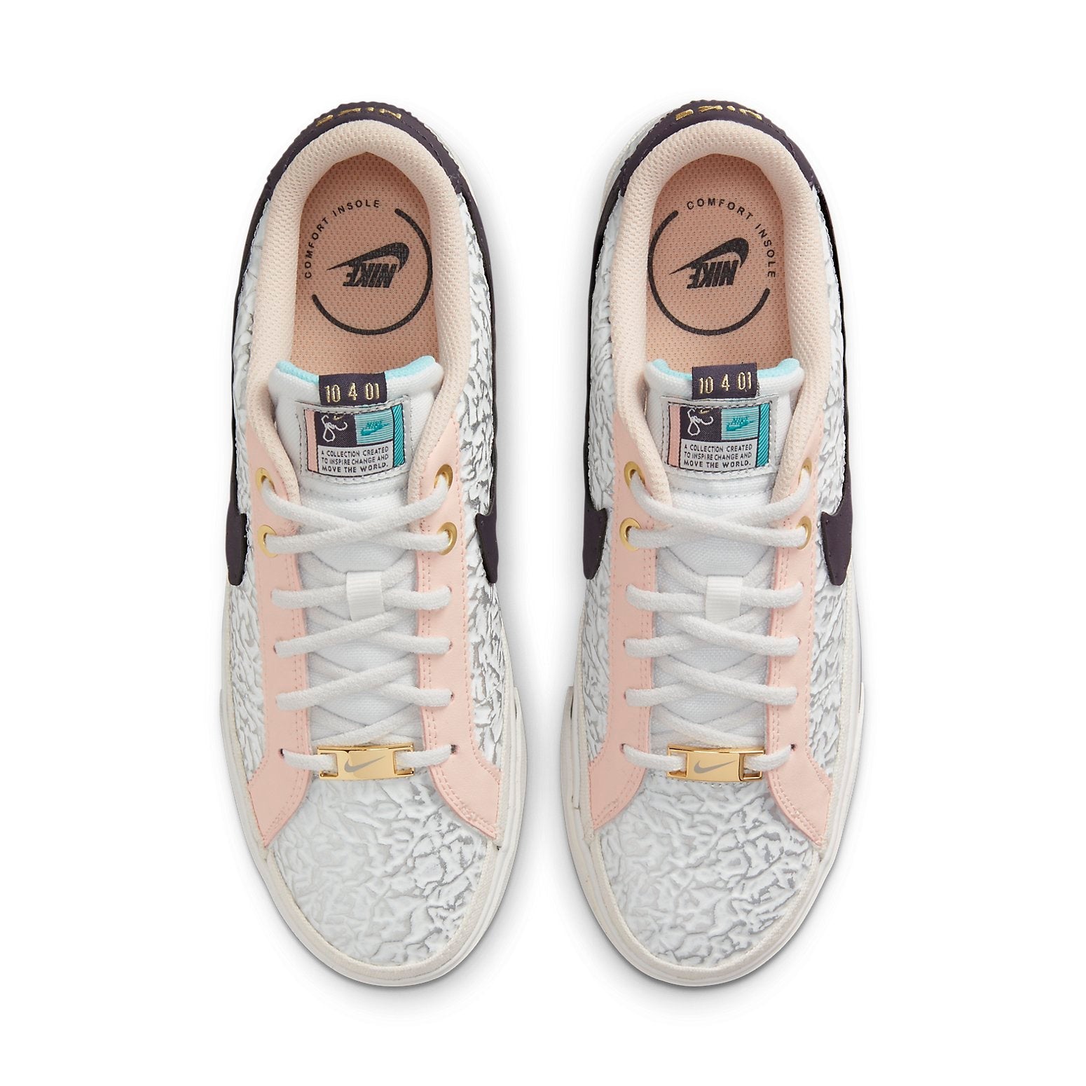 (WMNS) Nike Serena Williams Design Crew x Court Legacy 'White Pale Coral' DJ1454-100