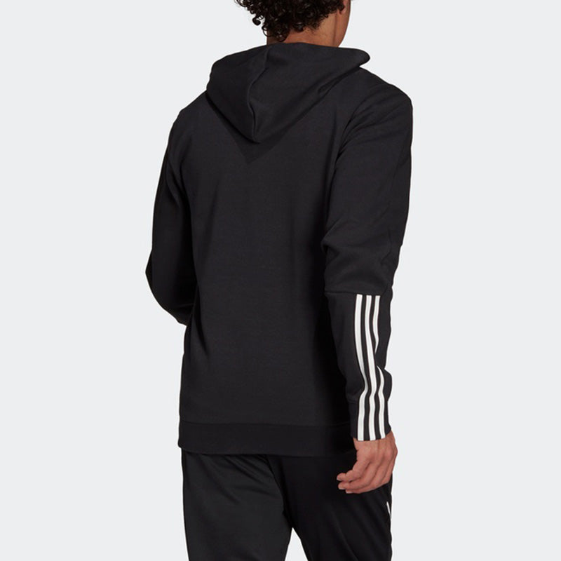 Men's adidas Dk Fz Hd Casual Sports Knit Jacket Black GS1581