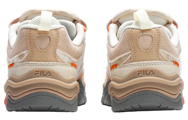 (WMNS) FILA FUSION Kick Sneakers 'Brown White Orange' T12W312201FTA