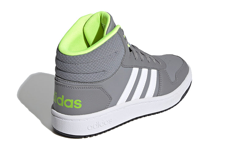 (PS) adidas Hoops 2.0 Mid J 'Grey Volt' FY7010