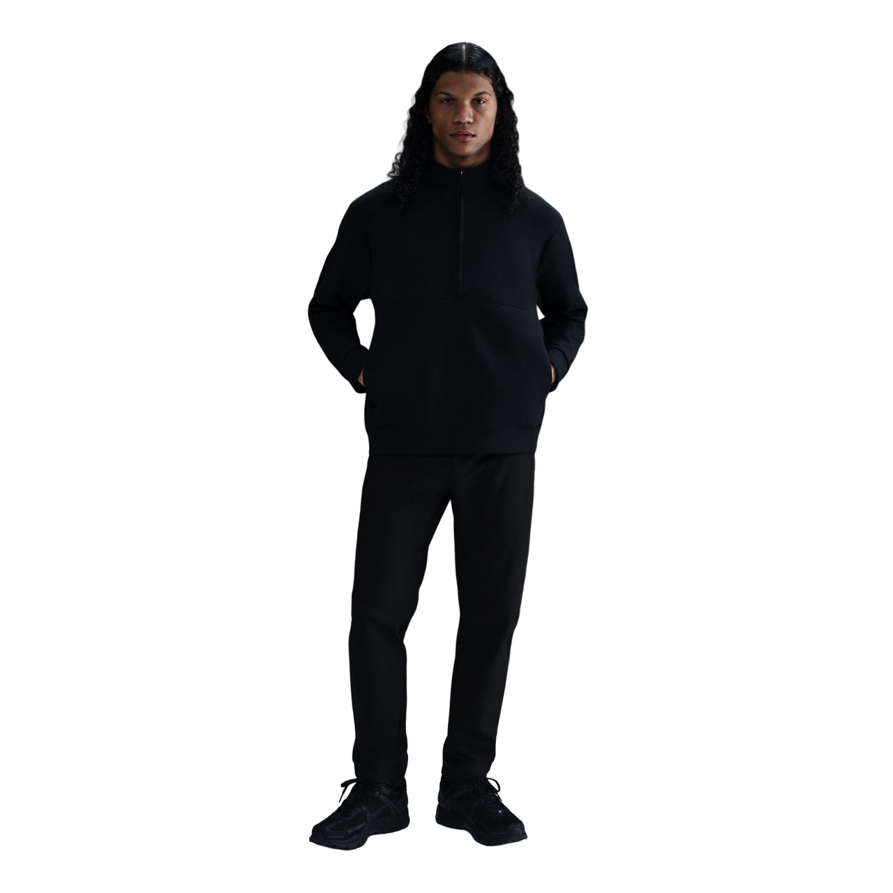Nike 24.7 Impossiblysoft Dri-FIT 1/2-Zip Top Asia Sizing 'Black' HQ6954-010