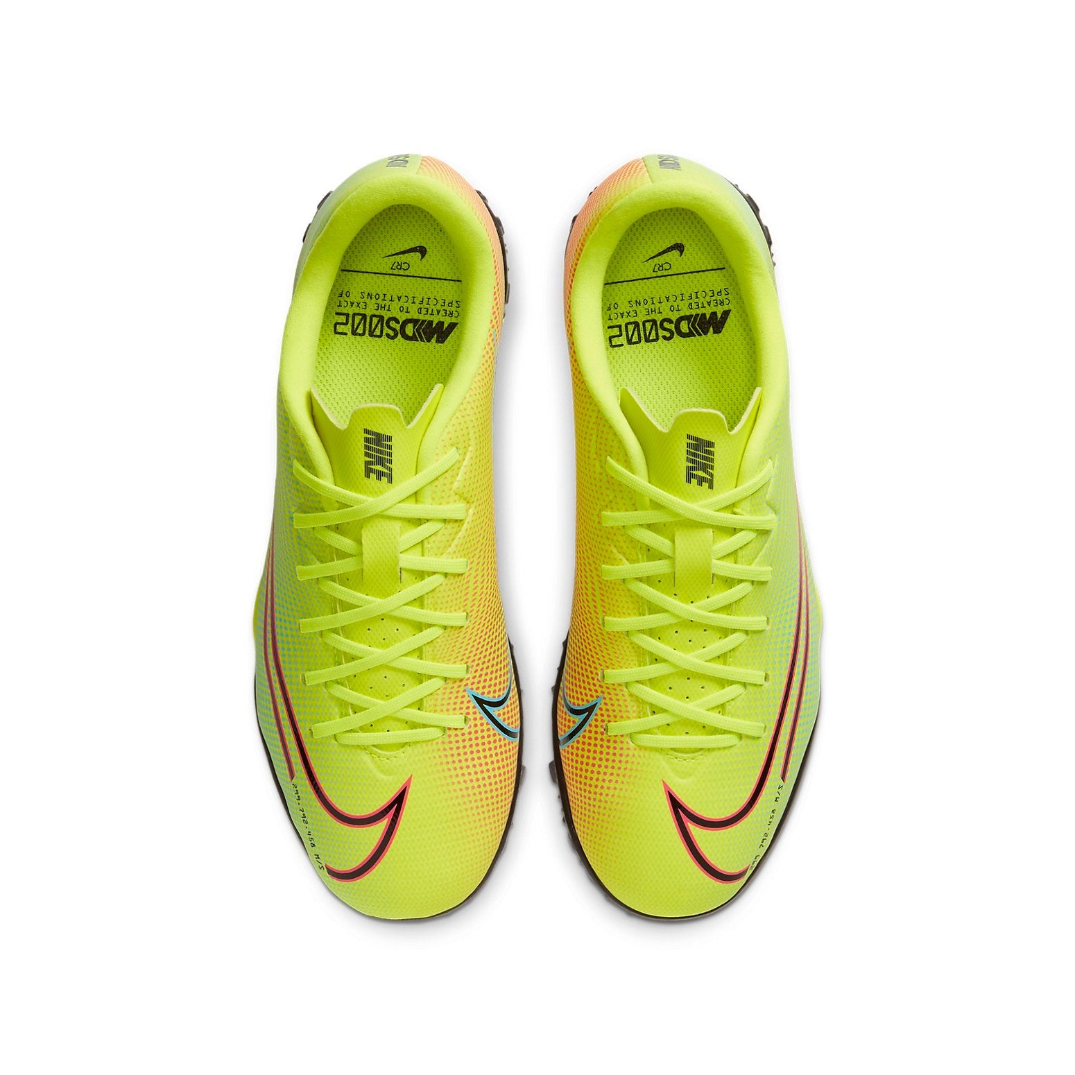 (GS) Nike Mercurial Vapor 13 Academy Mds TF Turf 'Yellow Black Red' CJ1178-703