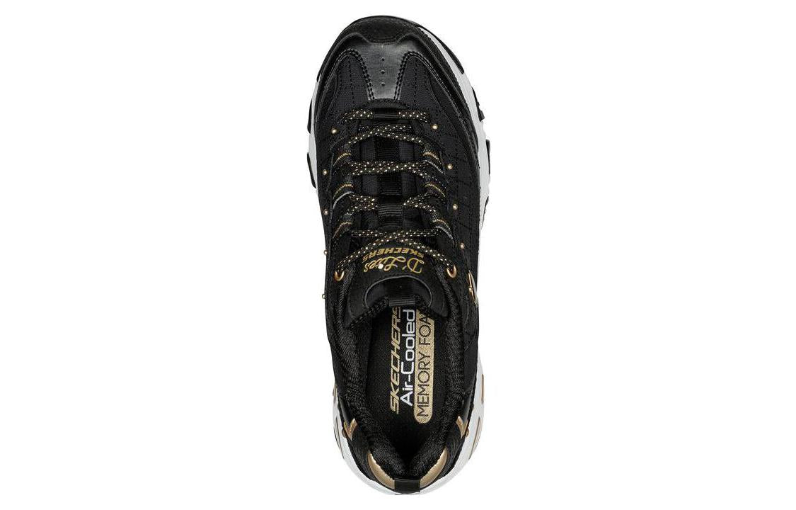 (WMNS) Skechers D'LITES 'Black Gold' 149267-BKGD