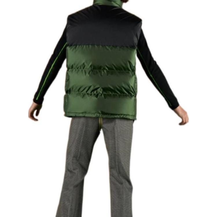 Gucci Nylon Silk-Satin Padded Down Vest 'Green' 698713-Z8A1T-3755