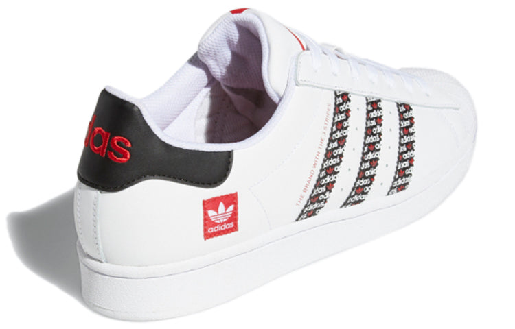 adidas originals Superstar 'White Black Red' FZ4833