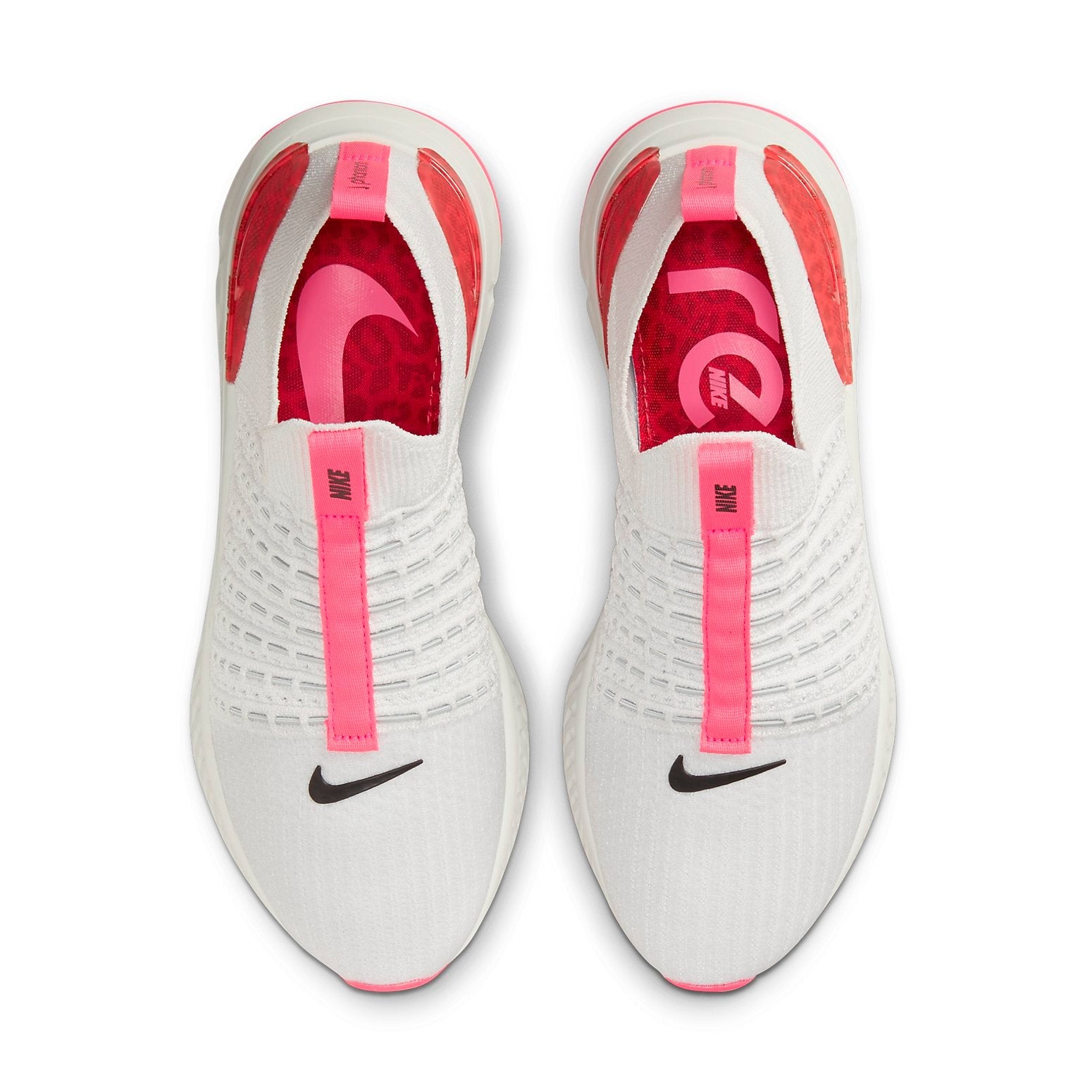 (WMNS) Nike React Phantom Run Flyknit 2 'Platinum Tint Chile Red' DM8064-001