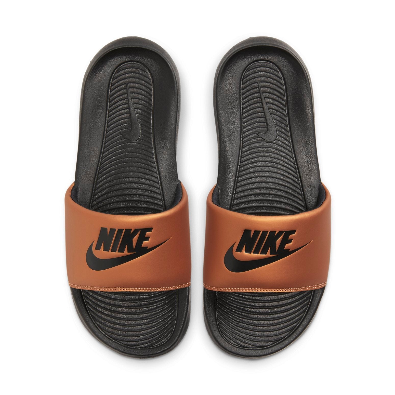(WMNS) Nike Victori One Slide 'Black Metallic Copper' CN9677-003