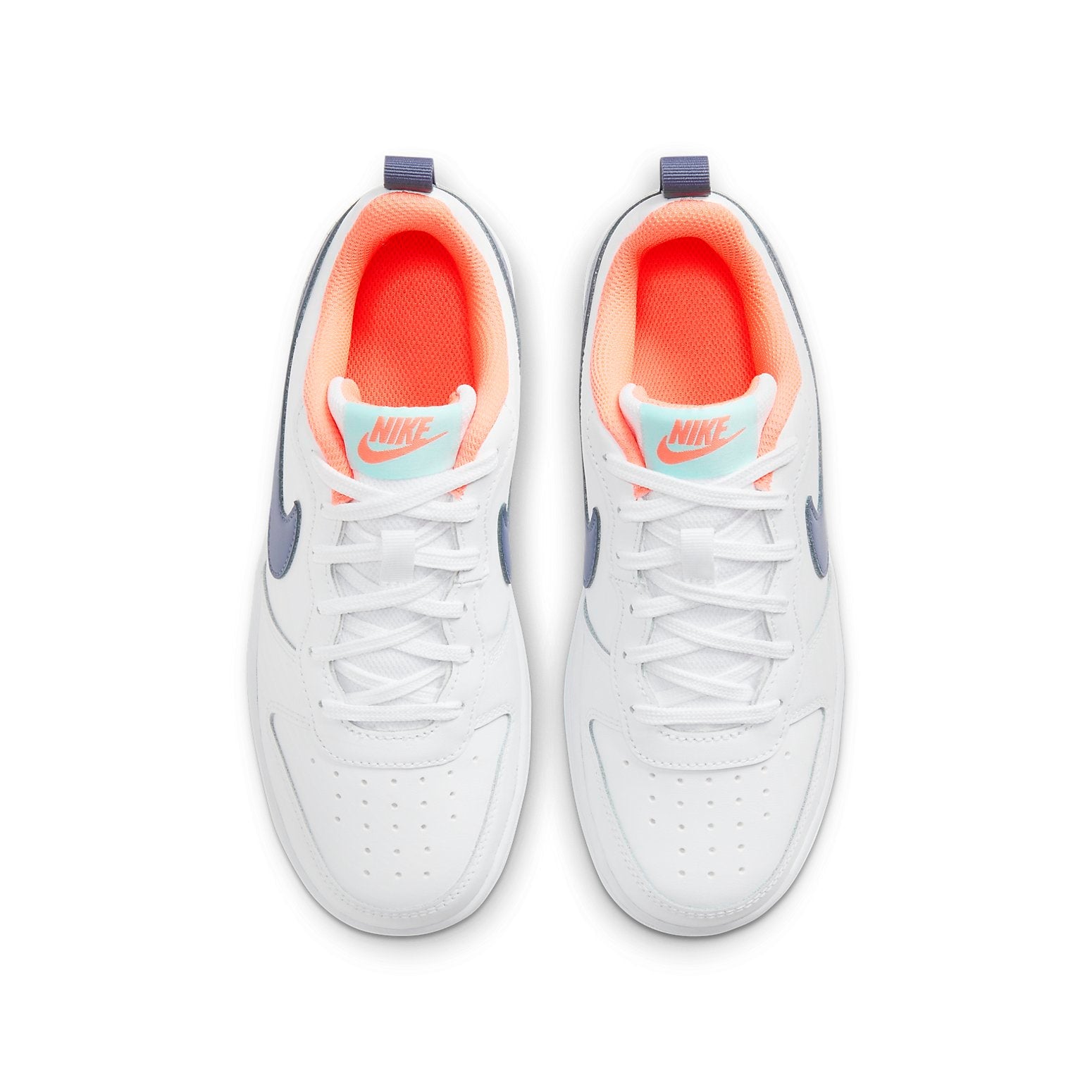 (GS) Nike Court Borough Low 2 'White Dark Purple Dust' BQ5448-112