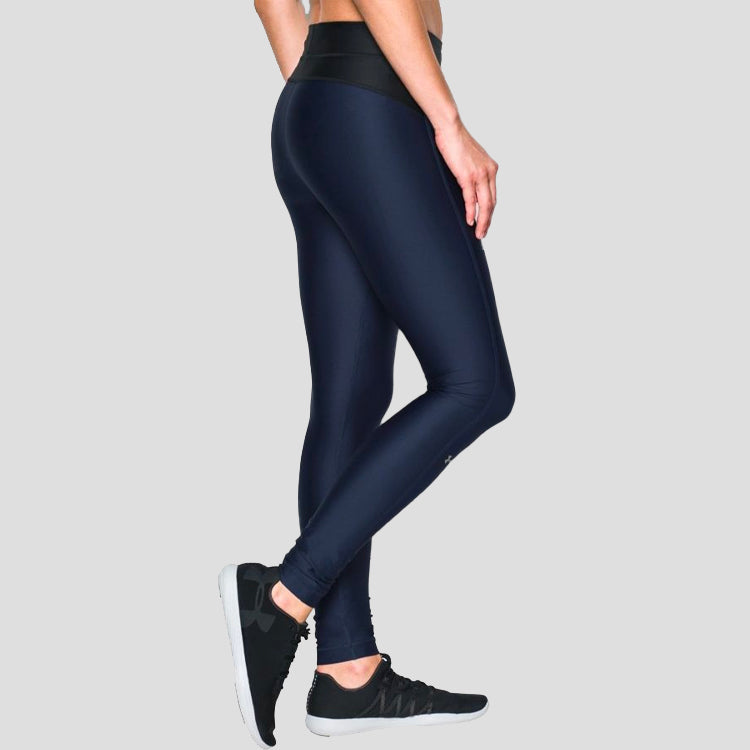 (WMNS) Under Armour HeatGear Legging 'Navy Blue' 1297910-410