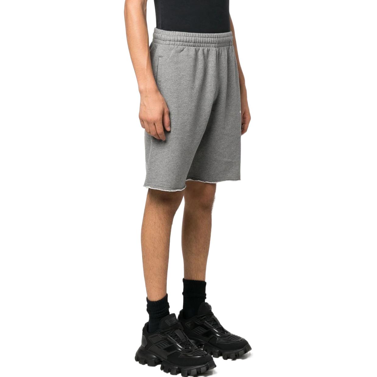 Off-White logo-print Track Shorts 'Grey' OMCI006F22FLE0060801