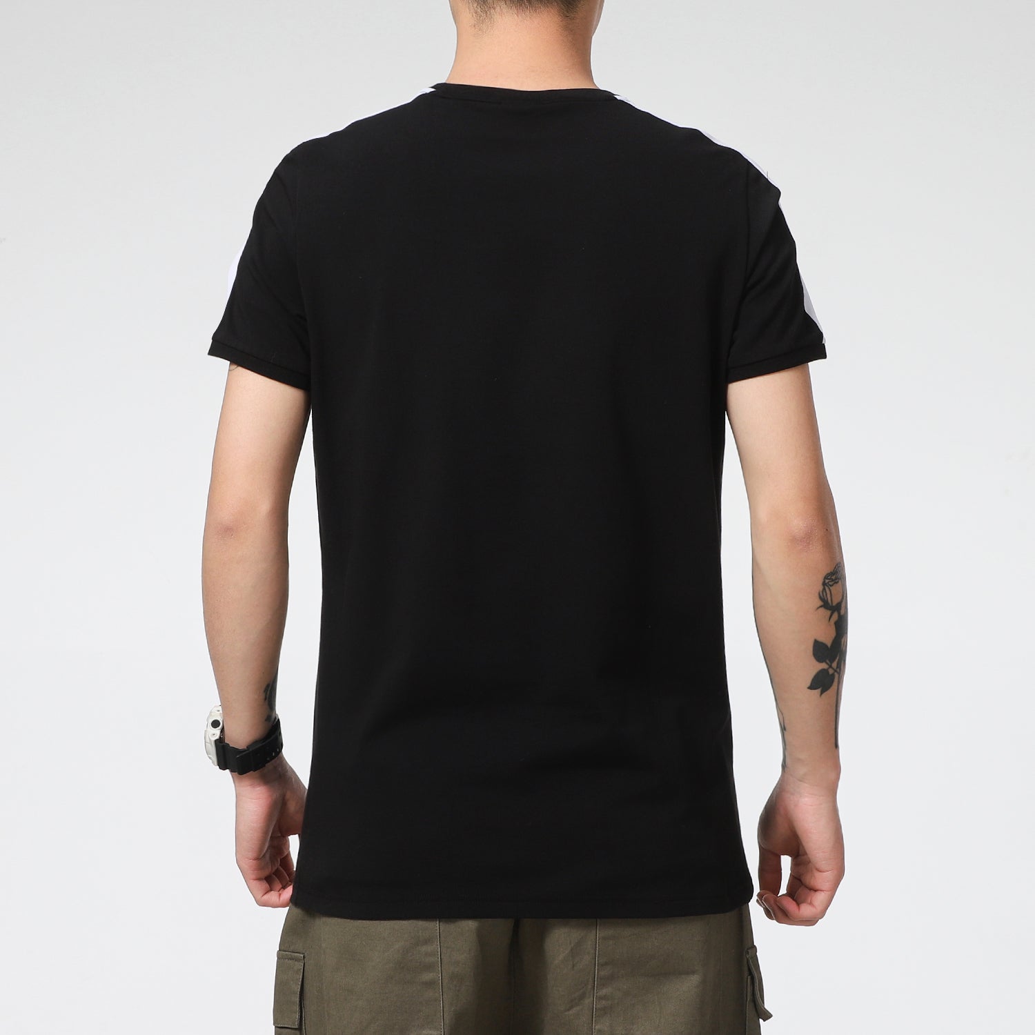 PUMA Iconic T7 T-Shirt 'Black White' 532291-01