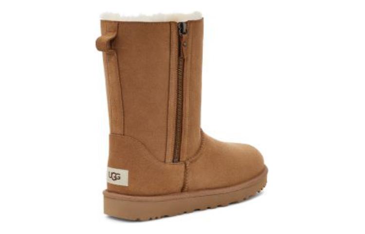(WMNS) UGG Classic Short Zip 'Light Brown' 1153490-CHE