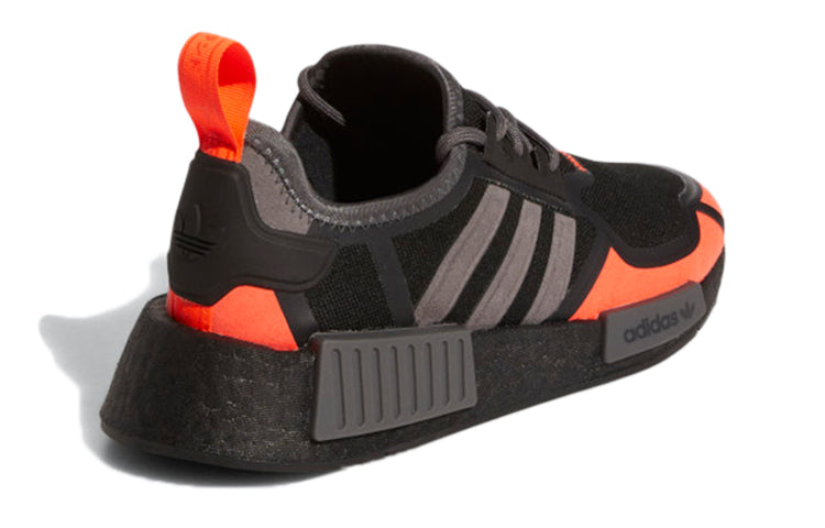 (GS) adidas NMD_R1 'Black Solar Red' GV7350